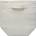 Recycled cotton (220 gsm) rolltop cooler bag Faith, khaki