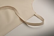 Recycled cotton apron, beige