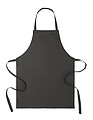 Recycled cotton apron, black