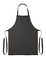 Recycled cotton apron, black