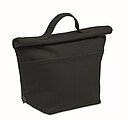 Recycled cotton cooler bag, black
