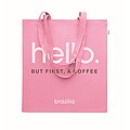Recycled cotton shopping bag, baby pink