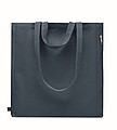 Recycled cotton shopping bag, blue