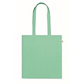 Recycled cotton shopping bag, mint green