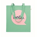 Recycled cotton shopping bag, mint green