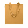 Recycled cotton shopping bag, ochre