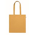 Recycled cotton shopping bag, ochre