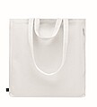 Recycled cotton shopping bag, white