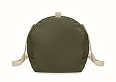 Recycled cotton sports bag, army Green