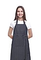 Recycled denim apron, dark blue