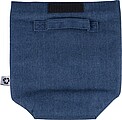 Recycled denim cooler roll-top bag Mira, blue
