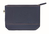 Recycled denim cosmetic pouch
