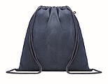 Recycled denim drawstring bag