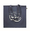 Recycled denim shopping bag