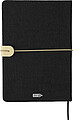 Recycled felt notebook (A5) Dario, black