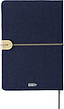 Recycled felt notebook (A5) Dario, blue