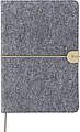 Recycled felt notebook (A5) Dario, grey