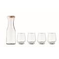 Recycled glass drink set