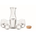 Recycled glass drink set