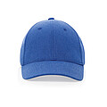 Recycled heather 6 panel cap 200gr, blue