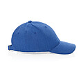 Recycled heather 6 panel cap 200gr, blue