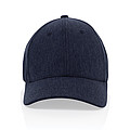 Recycled heather 6 panel cap 200gr, navy