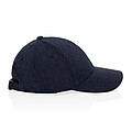 Recycled heather 6 panel cap 200gr, navy