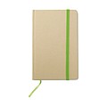 Recycled material notebook, lime