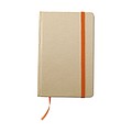 Recycled material notebook, orange