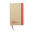 Recycled material notebook, red