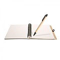 Recycled notebook and ball pen, beige