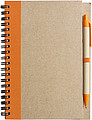 Recycled notebook. Orange