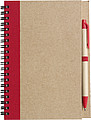 Recycled notebook. Red