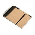 Recycled paper notebook + pen, black