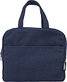 Recycled polycotton (330 gsm) cooler bag, blue