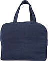 Recycled polycotton (330 gsm) cooler bag, blue