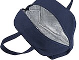 Recycled polycotton (330 gsm) cooler bag, blue