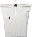 Recycled polycotton (330 gsm) rolltop backpack, beige