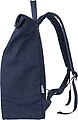 Recycled polycotton (330 gsm) rolltop backpack, blue
