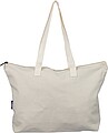 Recycled polycotton (330 gsm) tote bag Malina, beige