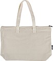 Recycled polycotton (330 gsm) tote bag Malina, beige