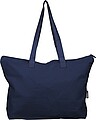 Recycled polycotton (330 gsm) tote bag Malina, blue