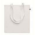 Recycled post-consumer cotton shopping bag