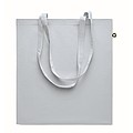 Recycled post-consumer cotton shopping bag