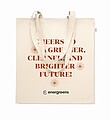 Recycled pre-consumer cotton shopping bag
