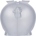 Recycled PS plastic piggy bank Vivi, neutral