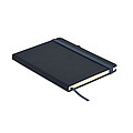 Recycled PU A5 lined notebook, french navy