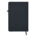 Recycled PU A5 lined notebook, french navy