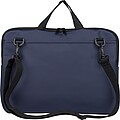 Recycled PU laptop bag Rafi, blue