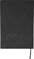 Recycled PU notebook (A5) Elian, black